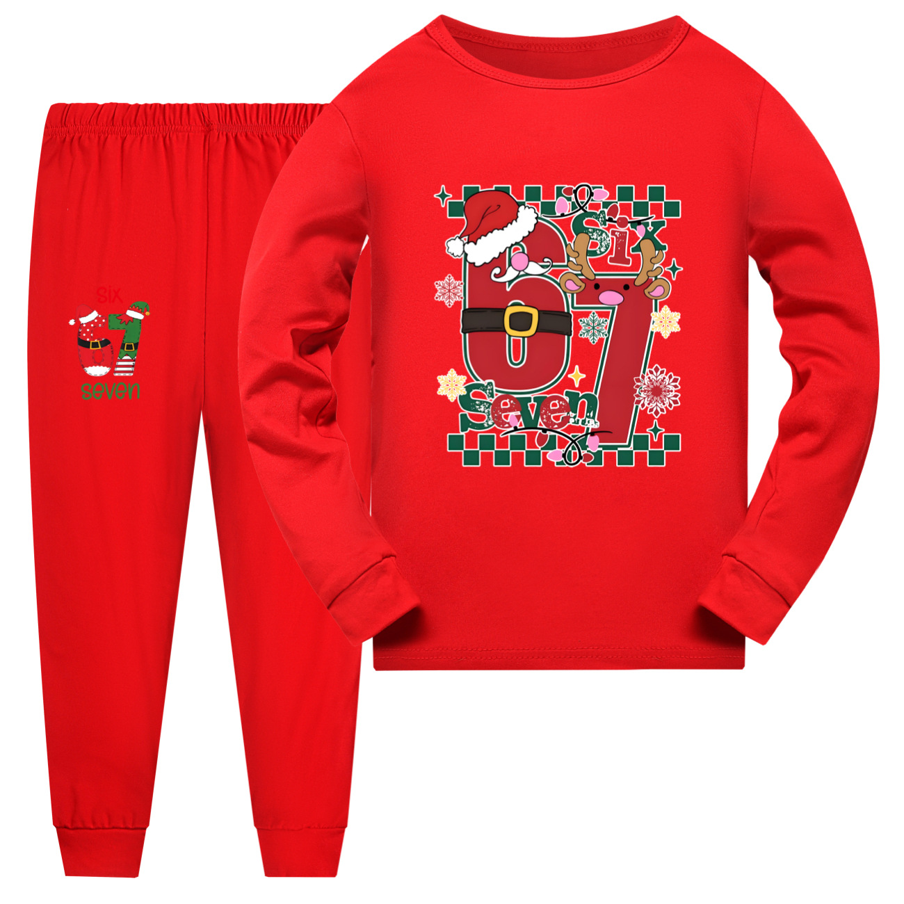 Elf Costume Christmas - 67 Meme Six Seven Christmas Pajamas