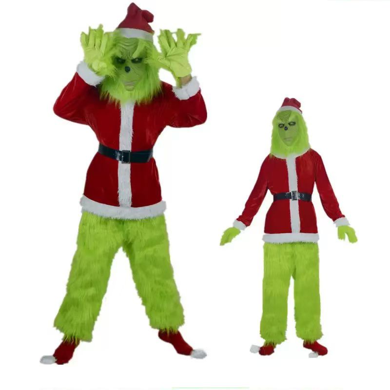 Merry Christmas Grinch Cosplay - Santa Hat Plush recension och pris