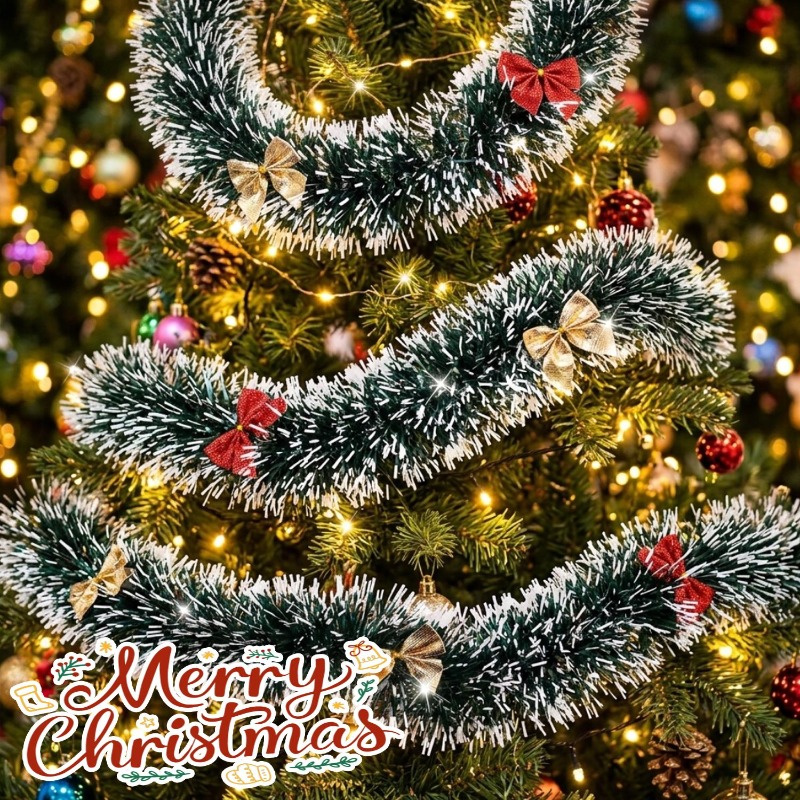 20/2m Christmas Tinsel Garland - Tinsel Garland Decoration recension och pris