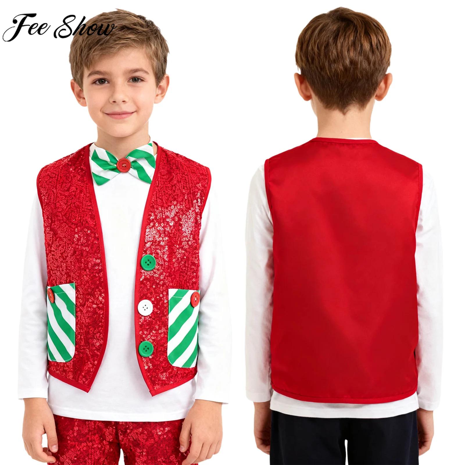 Boys Girls Christmas Party San - Elf Costume Christmas recension och pris
