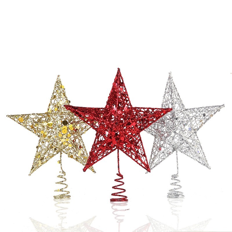 Glitter Iron Christmas Tree To - Star Tree Topper recension och pris